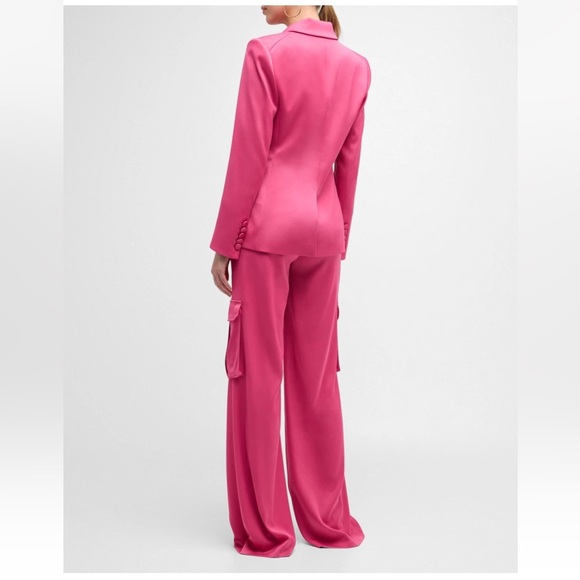 Veronica Beard Miller Dickey Blazer in color Hibiscus - Picture 3 of 16